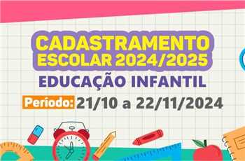 cadastro Educação infantil